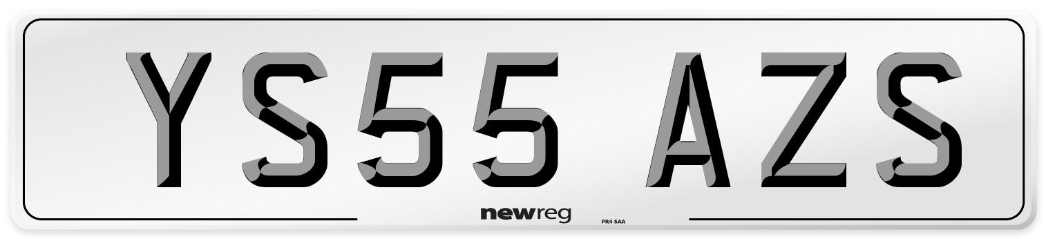 YS55 AZS Number Plate from New Reg
